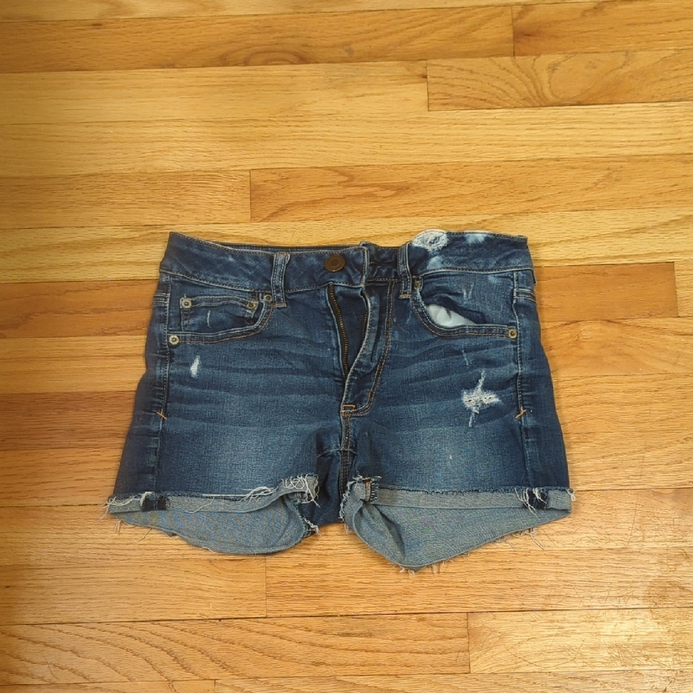 American Eagle Outfitters Dark Blue Jean Shorts